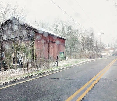 Snow and Barn